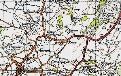 Old map of The Knapp in 1946