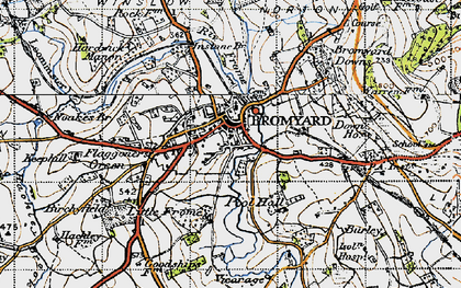 Old map of The Knapp in 1947