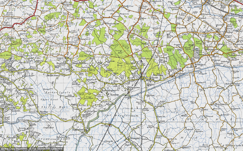 Old Map of The Leacon, 1940 in 1940