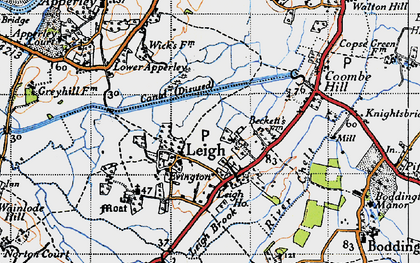 Old map of Leigh Ho in 1947