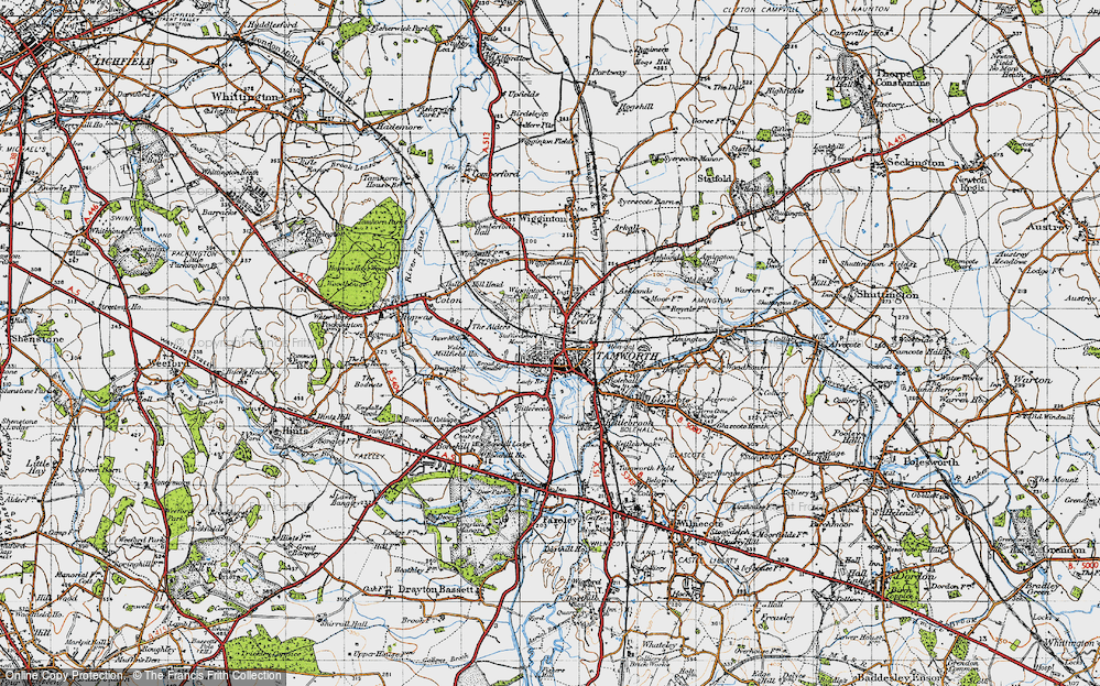 Old Map of The Leys, 1946 in 1946