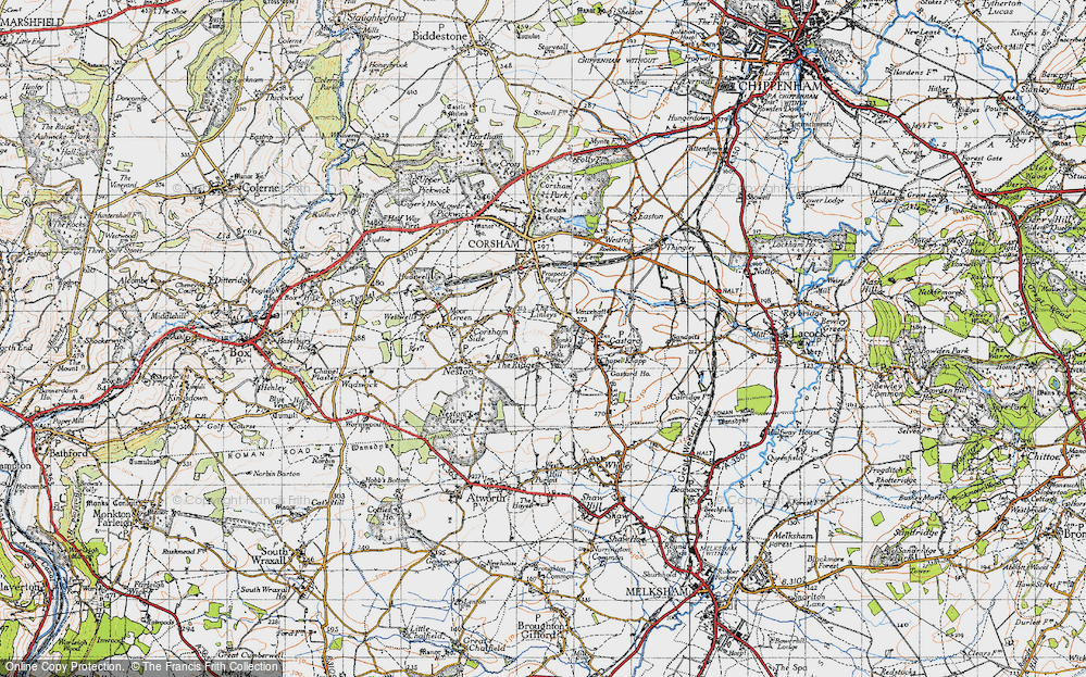Old Map of The Linleys, 1946 in 1946
