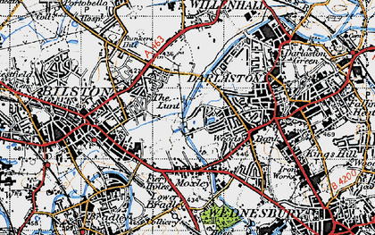 Old map of The Lunt in 1946