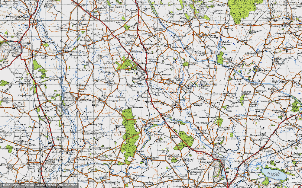 Old Map of The Marsh, 1946 in 1946