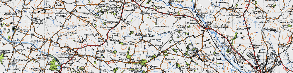 Old map of The Marsh in 1946