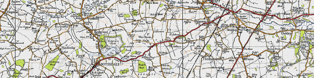 Old map of The Marsh in 1946