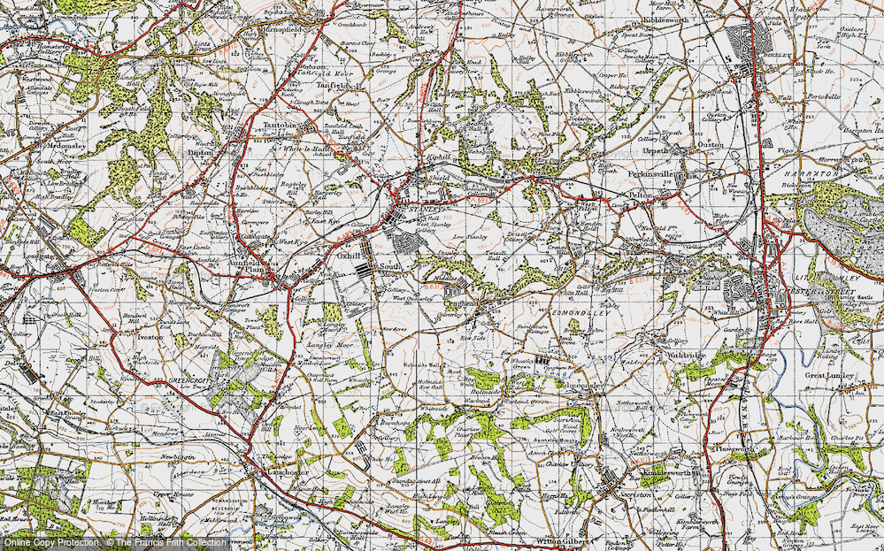 Old Map of The Middles, 1947 in 1947