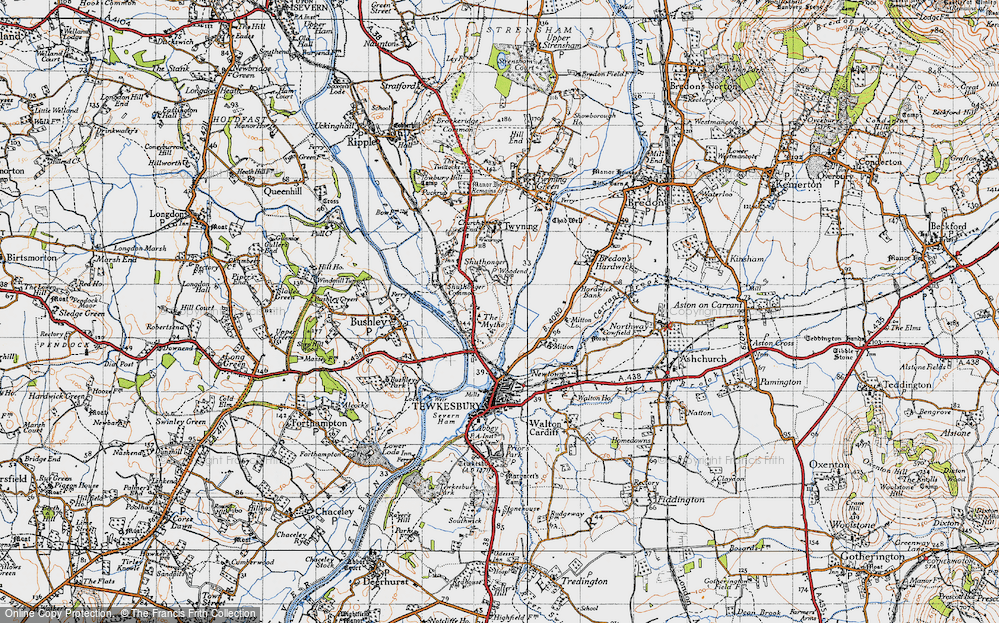 Old Map of The Mythe, 1946 in 1946