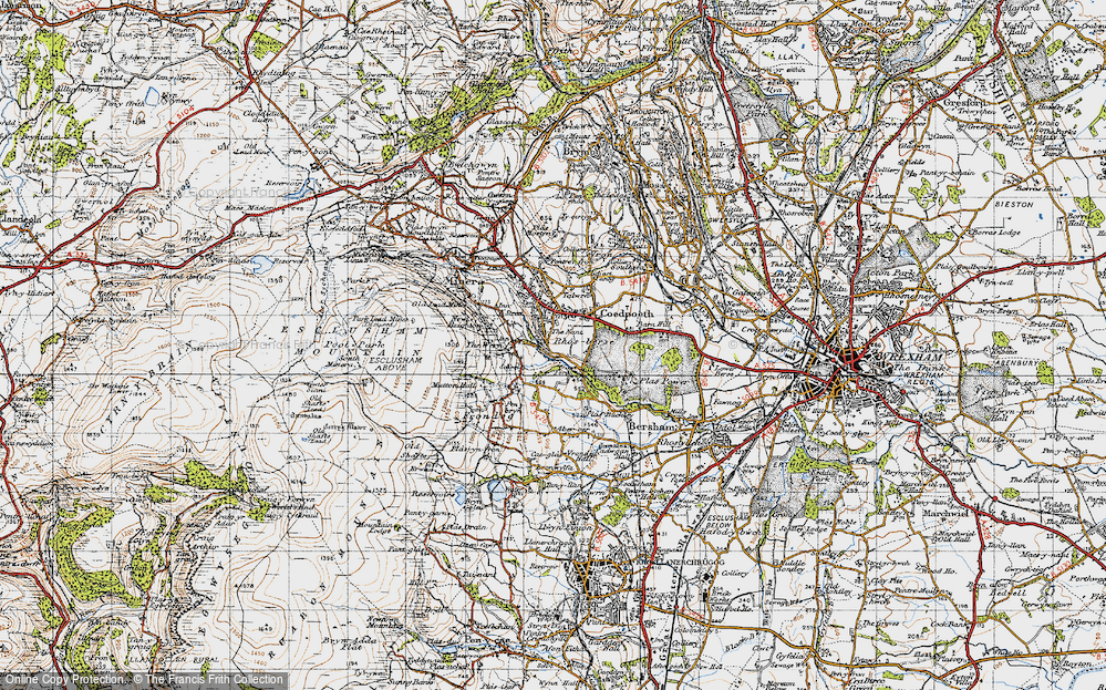 Old Map of The Nant, 1947 in 1947