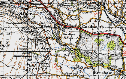 Old map of The Nant in 1947