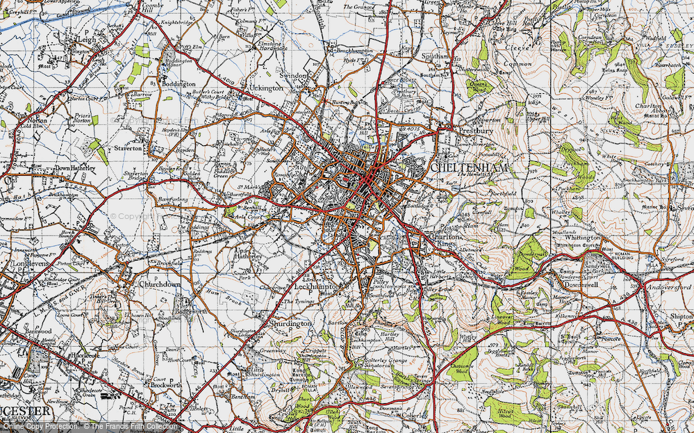 Old Map of The Park, 1946 in 1946