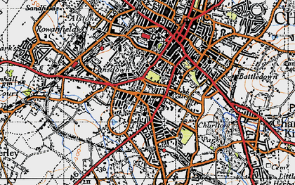 Old map of The Park in 1946