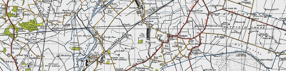 Old map of The Parks in 1947