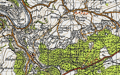 Old map of The Pludds in 1947
