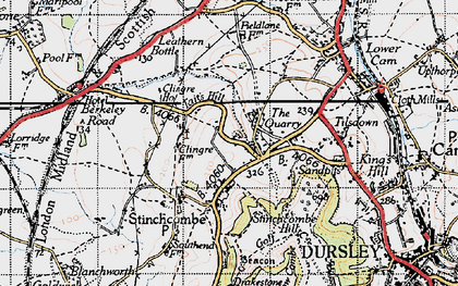 Old map of The Quarry in 1946
