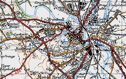 Old map of The Quarry in 1947