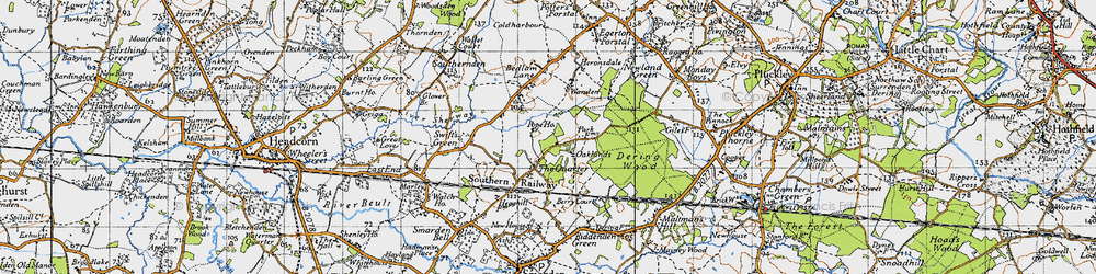 Old map of The Quarter in 1940