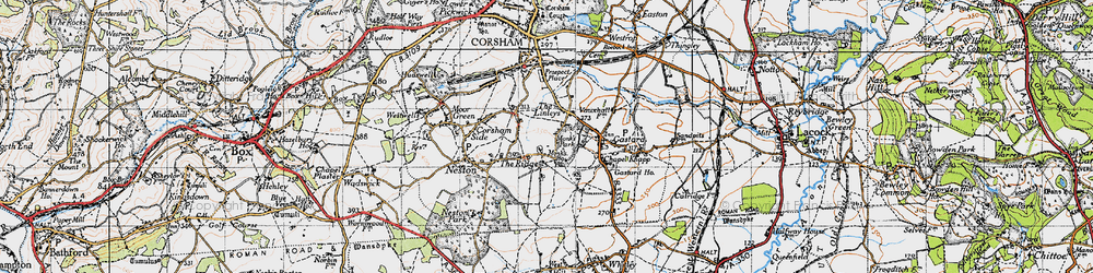 Old map of The Ridge in 1946