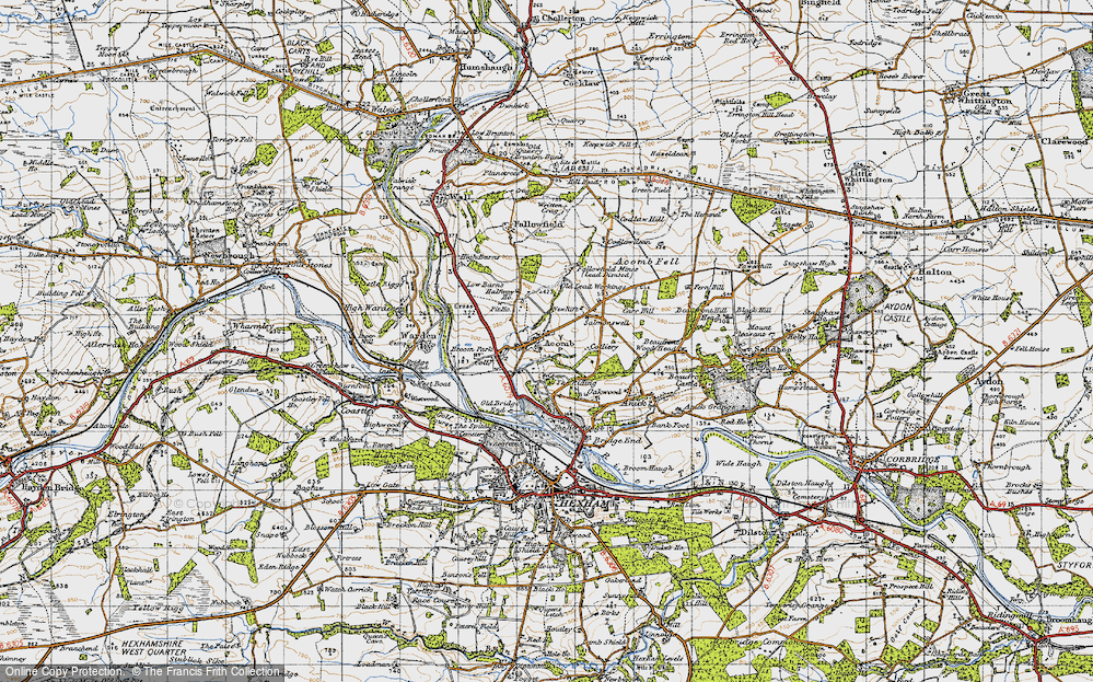 Old Map of The Riding, 1947 in 1947