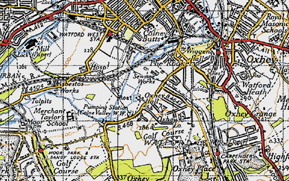 Old map of The Rookery in 1946