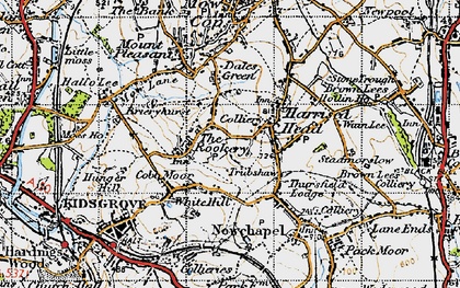 Old map of The Rookery in 1947