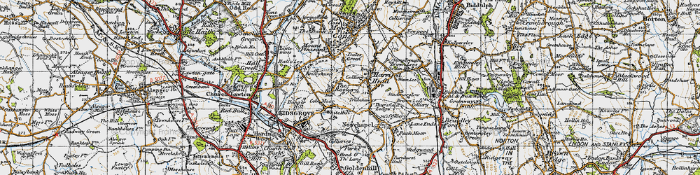 Old map of The Rookery in 1947