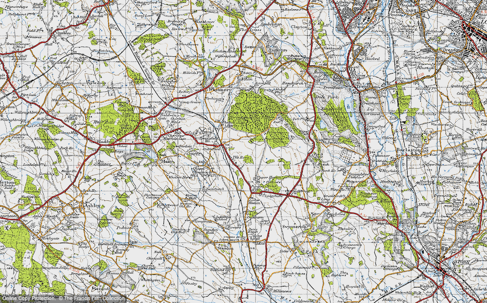 Old Map of The Rowe, 1946 in 1946