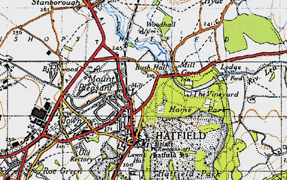 Old map of The Ryde in 1946