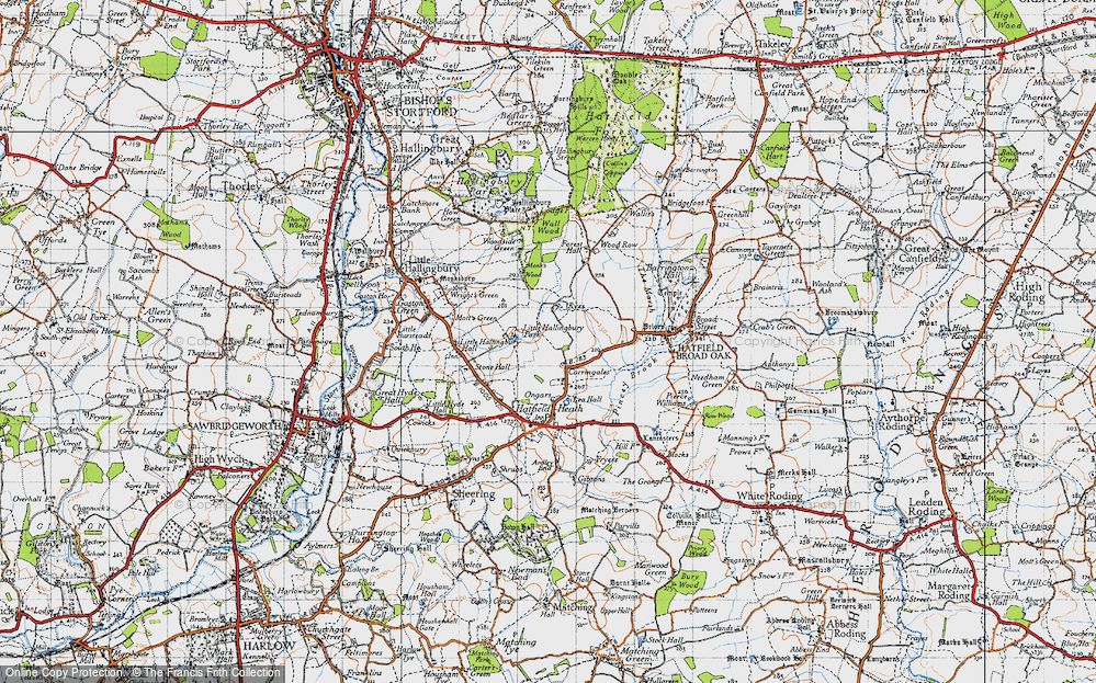 Old Map of The Ryes, 1946 in 1946