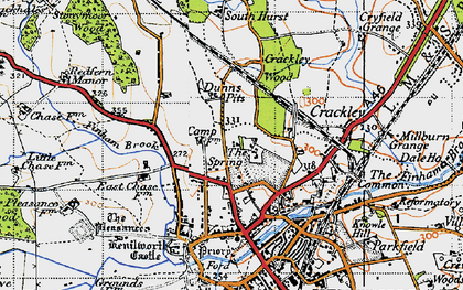Old map of The Spring in 1947