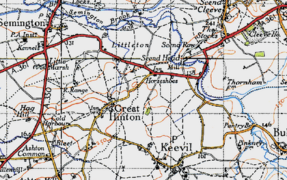 Old map of The Strand in 1940