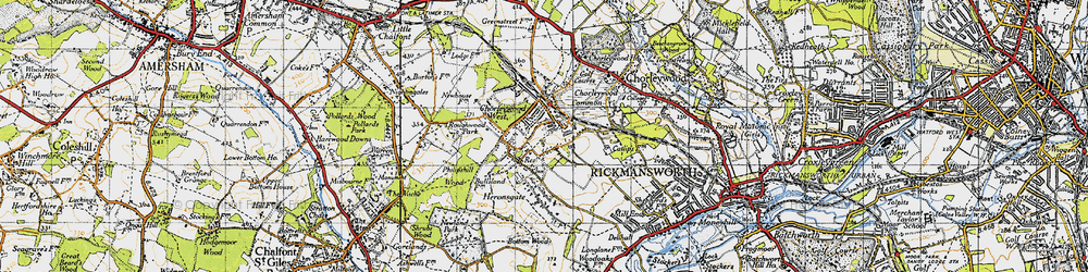 Old map of The Swillett in 1946