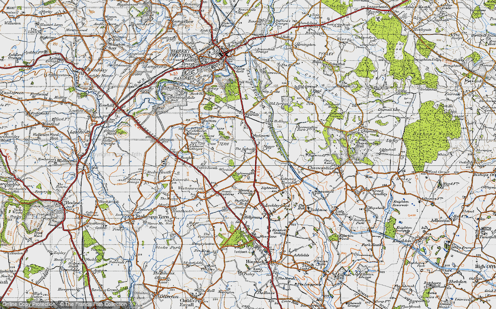 Old Map of The Sydnall, 1947 in 1947