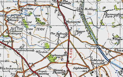 Old map of The Sydnall in 1947