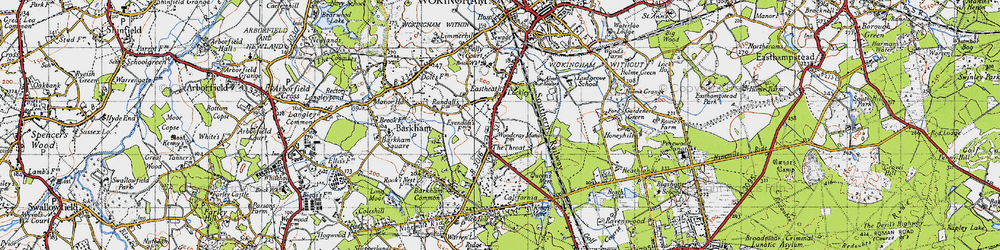Old map of The Throat in 1940