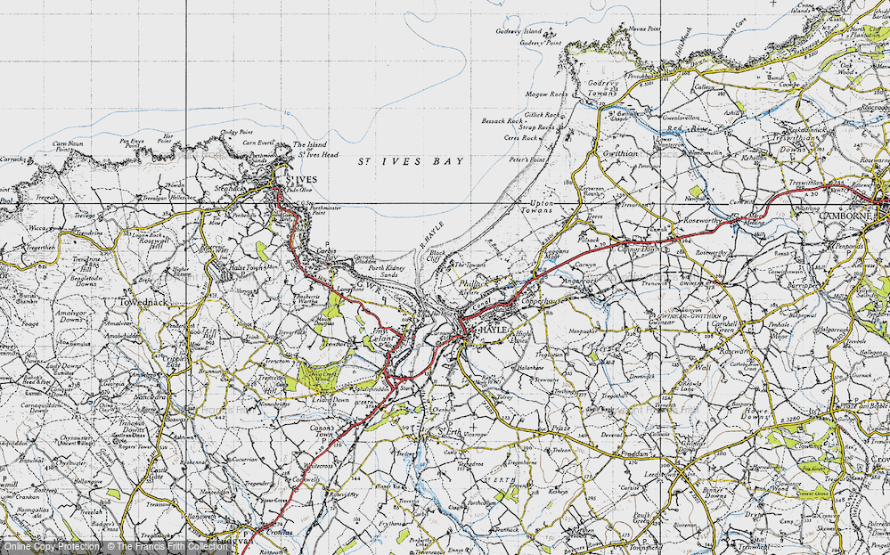 Old Map of The Towans, 1946 in 1946