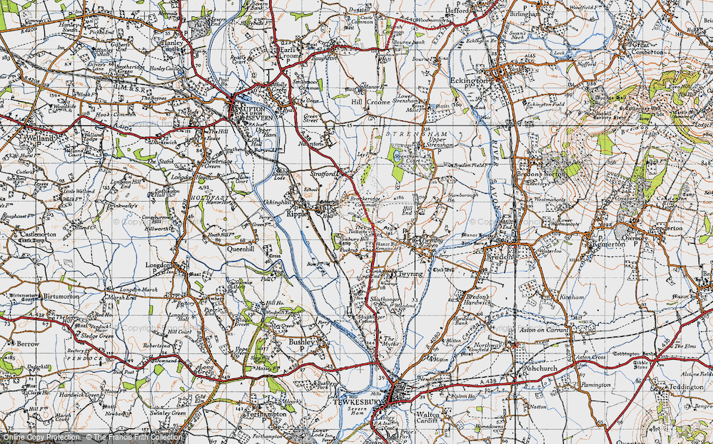 Old Map of The Twittocks, 1947 in 1947