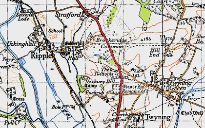 Old map of The Twittocks in 1947