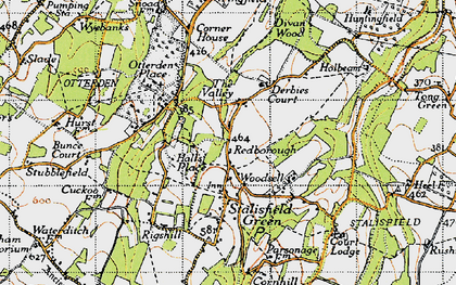 Old map of The Valley in 1940