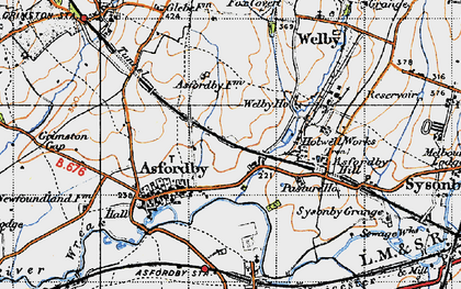 Old map of The Valley in 1946