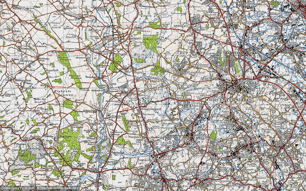 Old Map of The Village, 1946 in 1946
