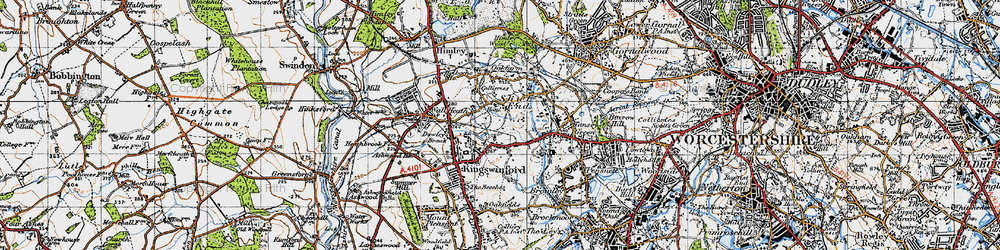 Old map of The Village in 1946