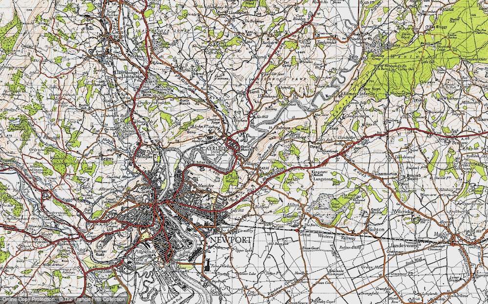 Old Map of The Village, 1946 in 1946