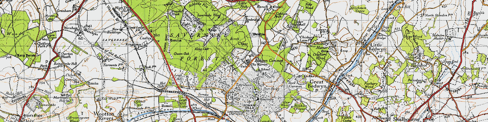 Old map of The Warren in 1940