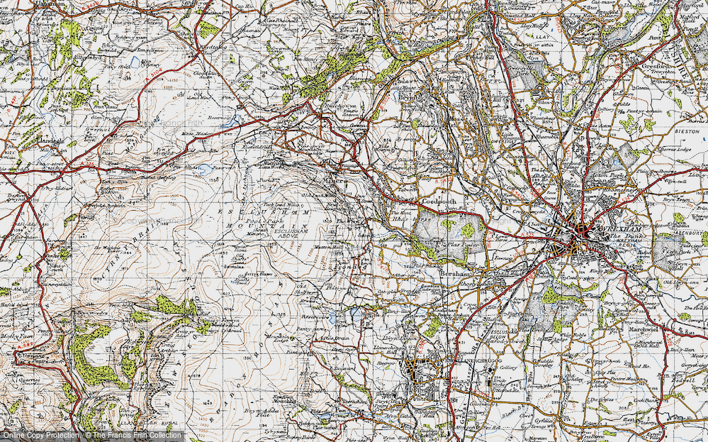 Old Map of The Wern, 1947 in 1947