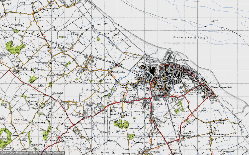 Old Map of The Willows, 1946 in 1946