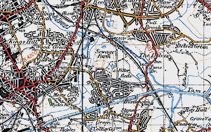 Old map of The Woods in 1946