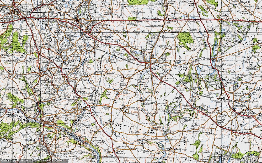 Old Map of Historic Map covering Evelith in 1946