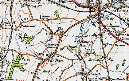 Old map of The Wyke in 1946