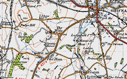 Old map of Evelith in 1946